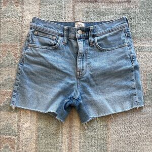 J. Crew Light Blue Jean high rise Shorts